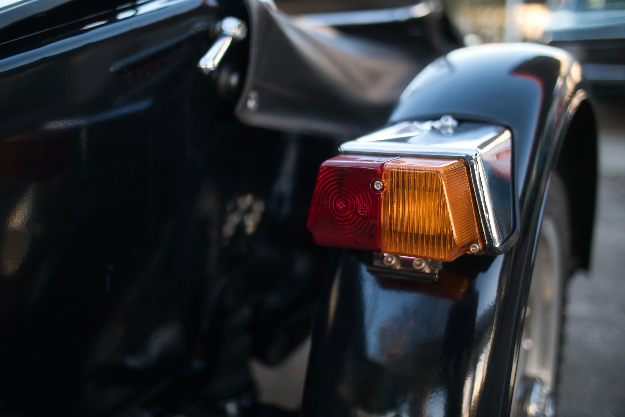 Classic motorbike rear light